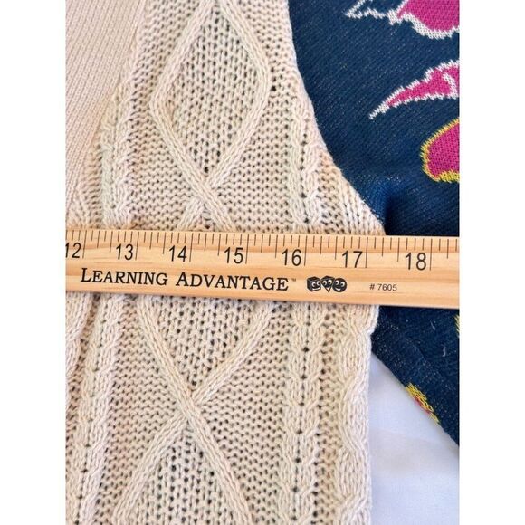 Gorgeous Flying Tomato Bright Colorblock Knit Cardigan Size S EUC Cozy Vibes - Picture 6 of 8